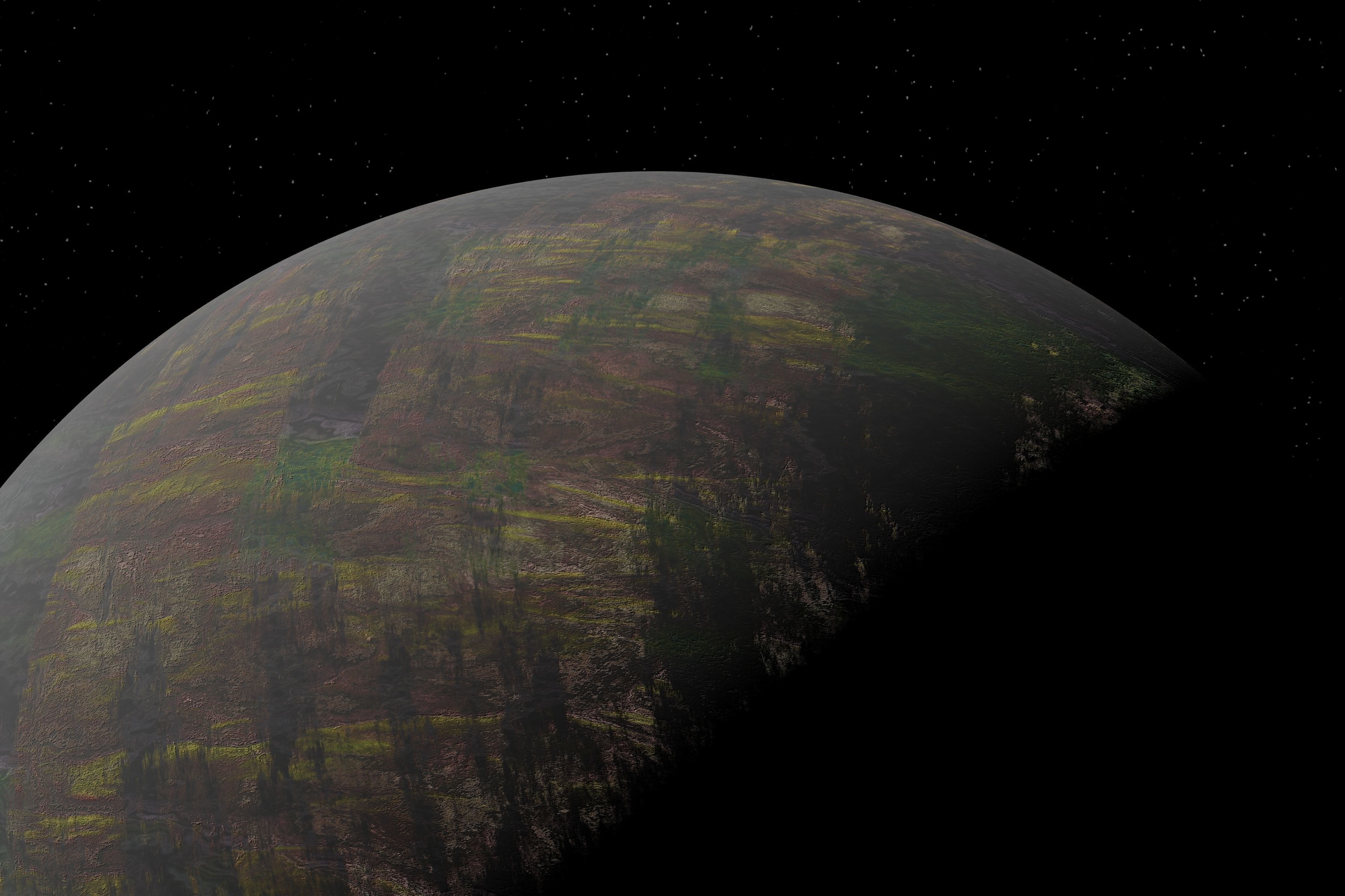 alien moon 008 Low-poly 3D model_7