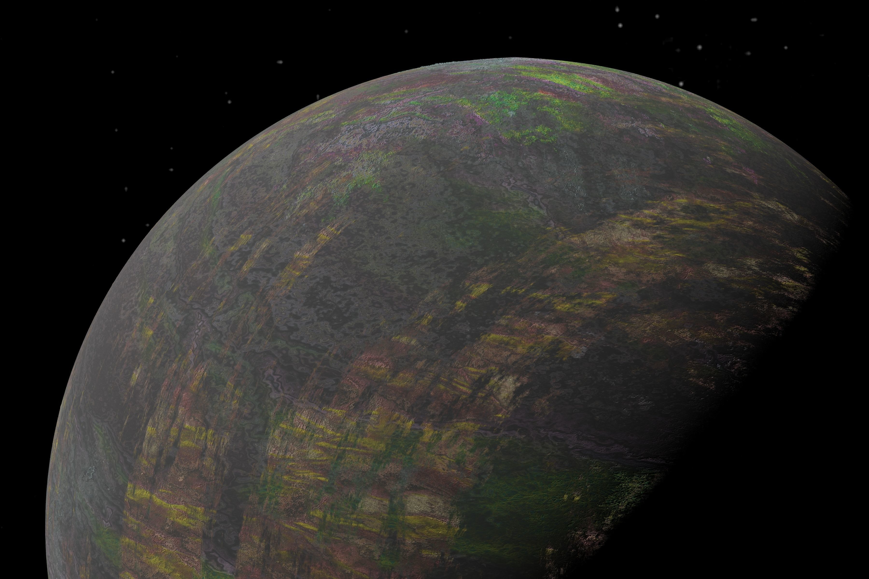 alien moon 008 Low-poly 3D model_13