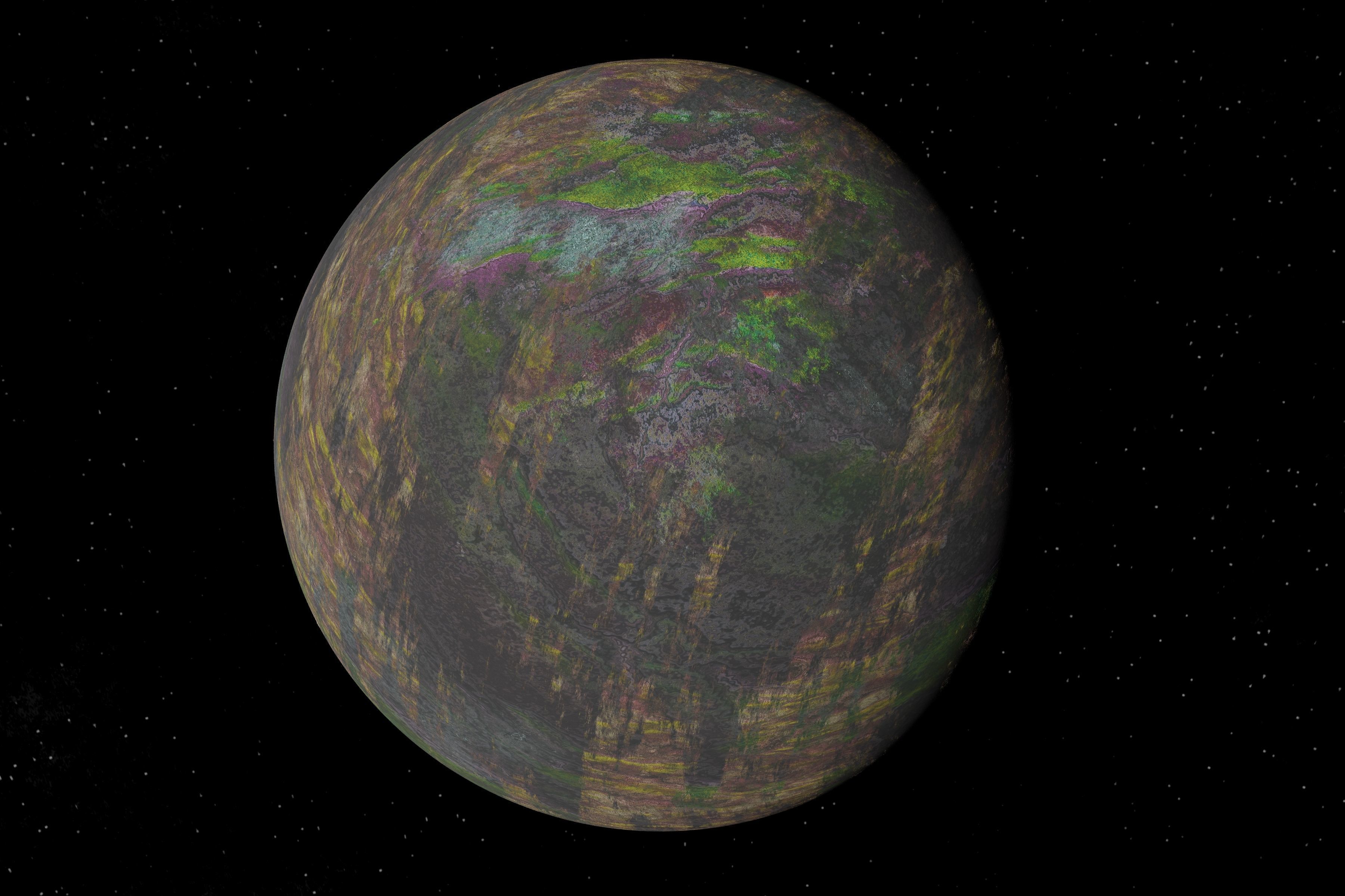 alien moon 008 Low-poly 3D model_12