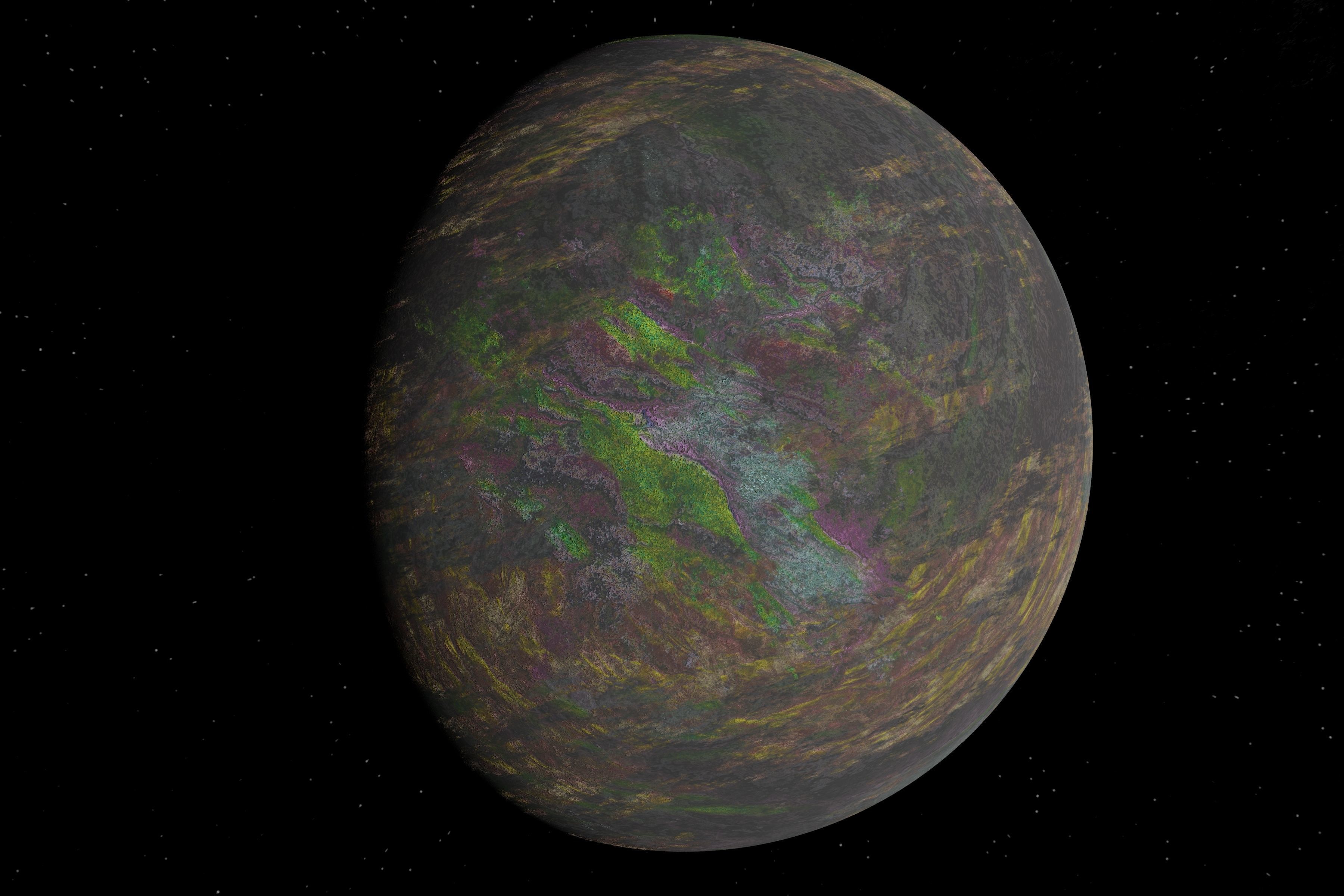 alien moon 008 Low-poly 3D model_10