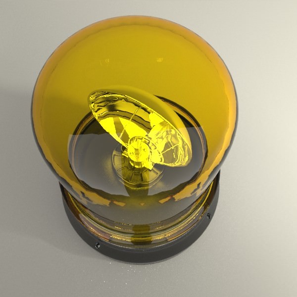 Rotating beacon 3D model_2