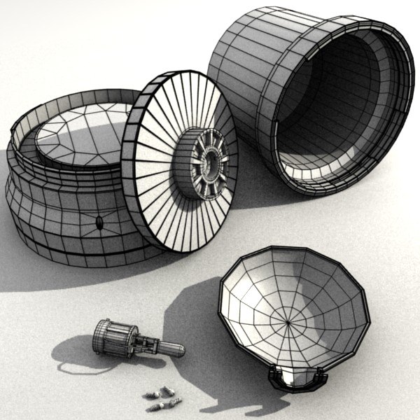 Rotating beacon 3D model_3