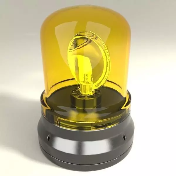Rotating beacon 3D model_0