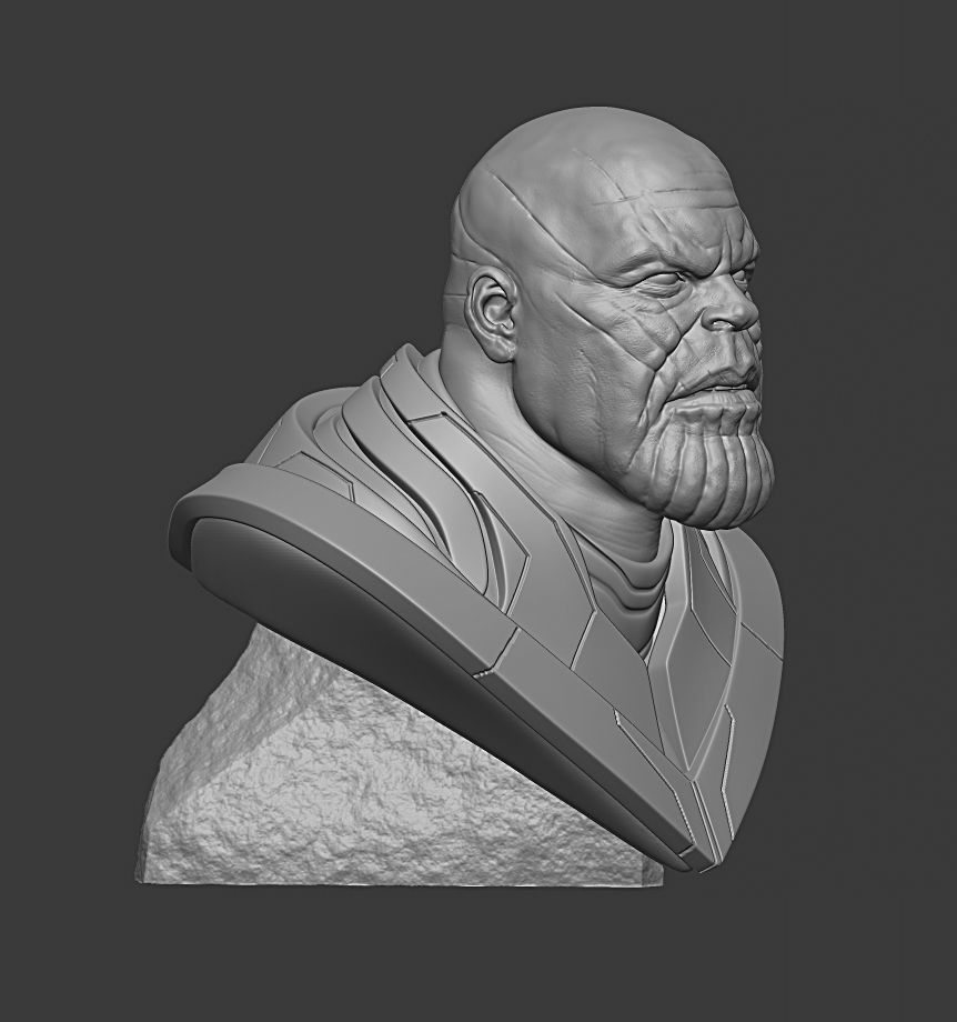thanos bust 3Dprint 3D print model_3