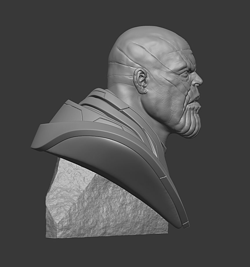 thanos bust 3Dprint 3D print model_2