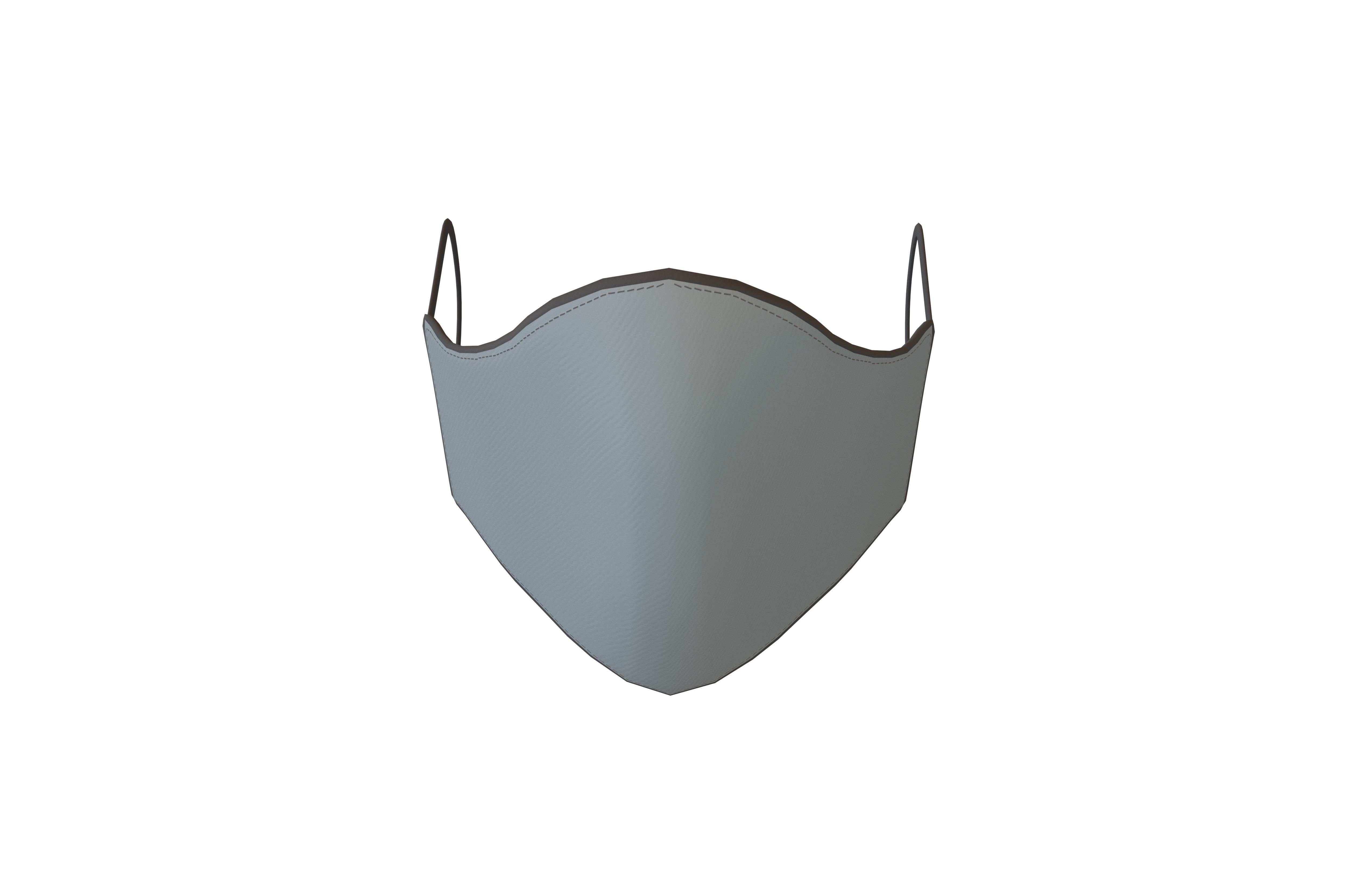 Mask v1 004 Low-poly 3D model_1