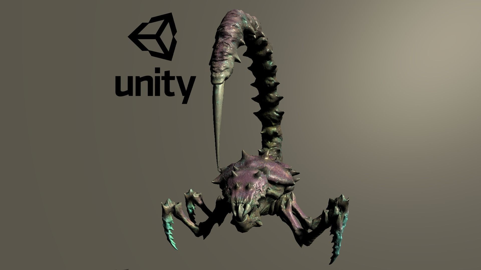 Monster sting Low-poly 3D model_12