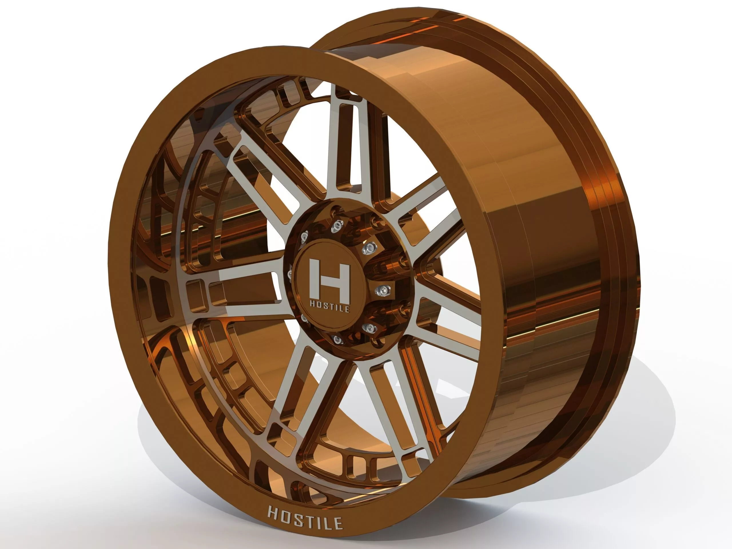 Rim for 3D printing - size 20x9 - HOSTILE - H124 3D model