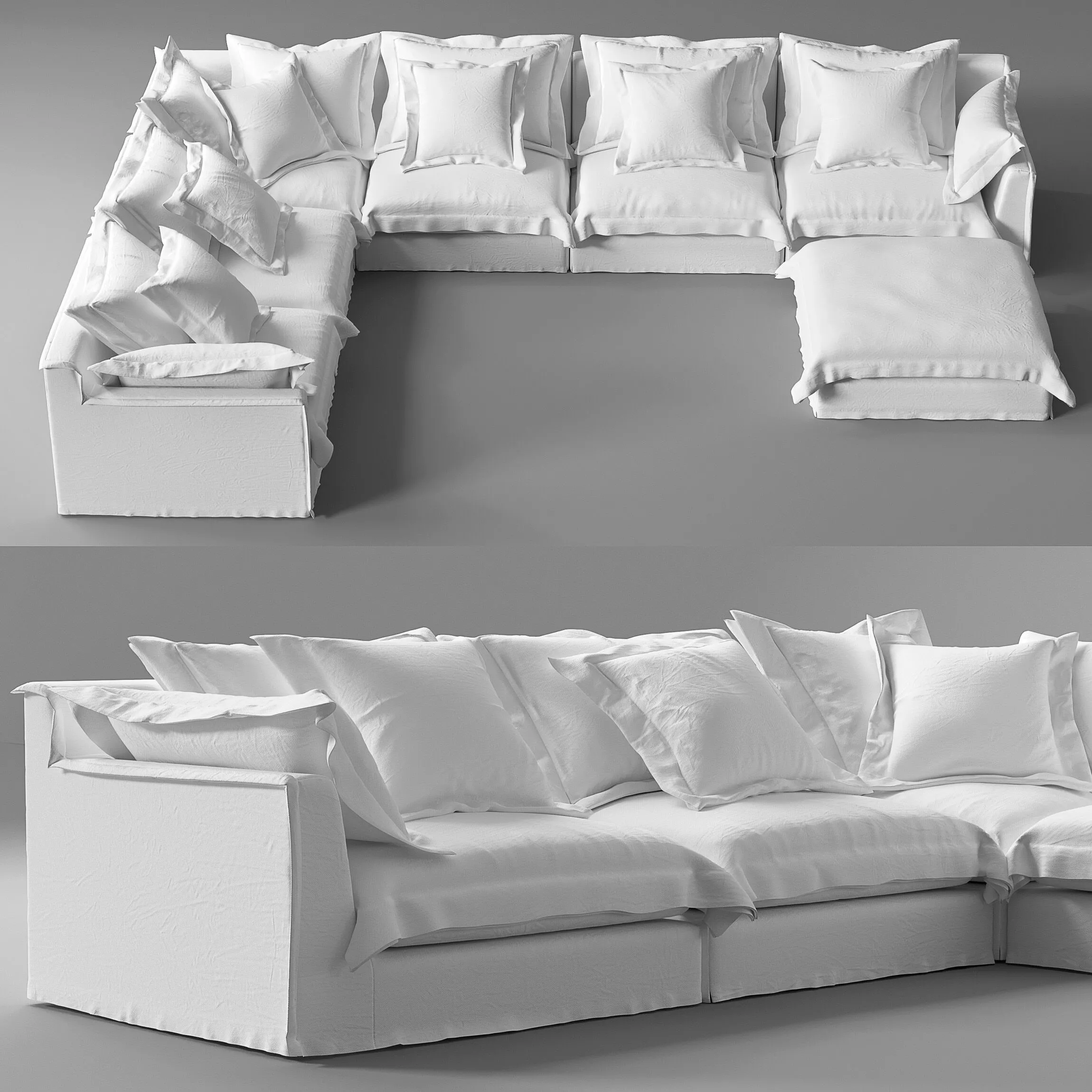 RH Sofa Navone modular 3D model
