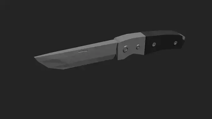 Lowpoly Pocketknife knife