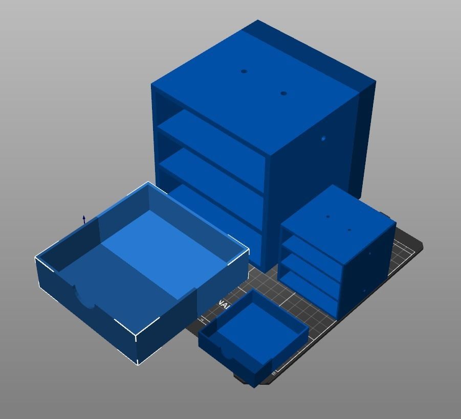 020L LA Unit Large 6x Drawer 3D print model_9