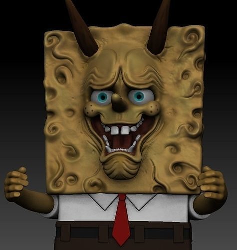 BOB ESPONJA ONI Free 3D print model