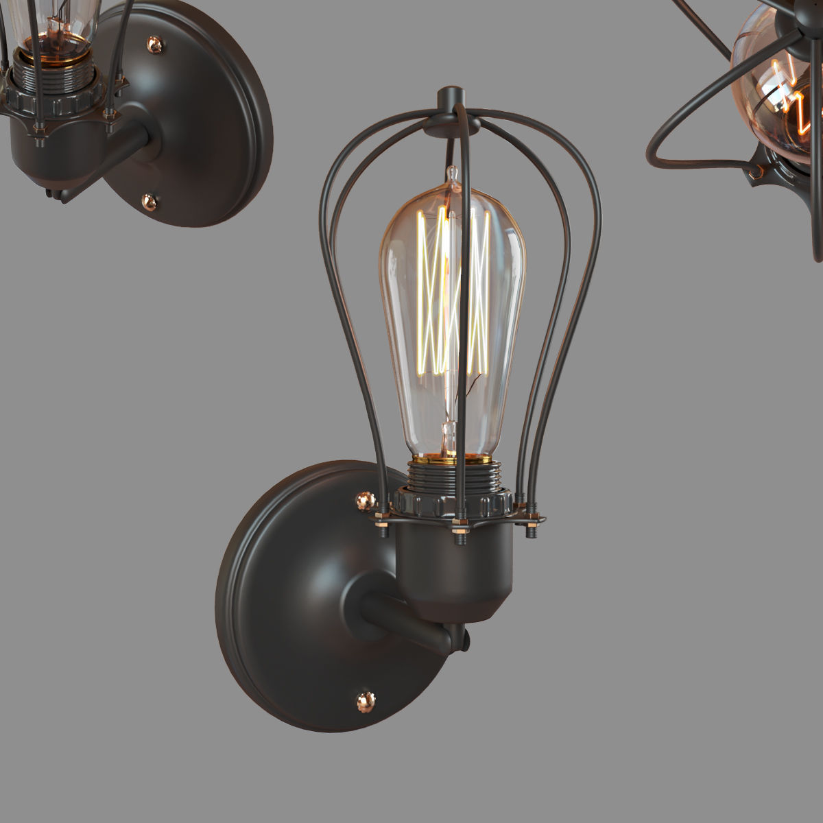 Sconce Loft cage LOFT2106W 3D model_0