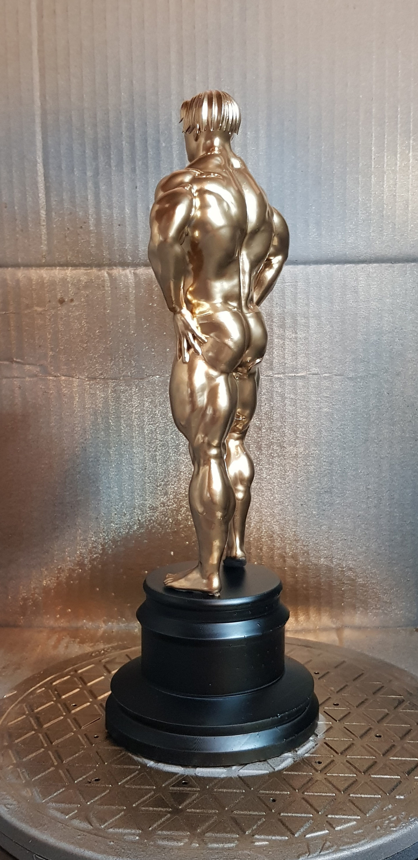 Male Bodybuilder Trophy 3D model_8