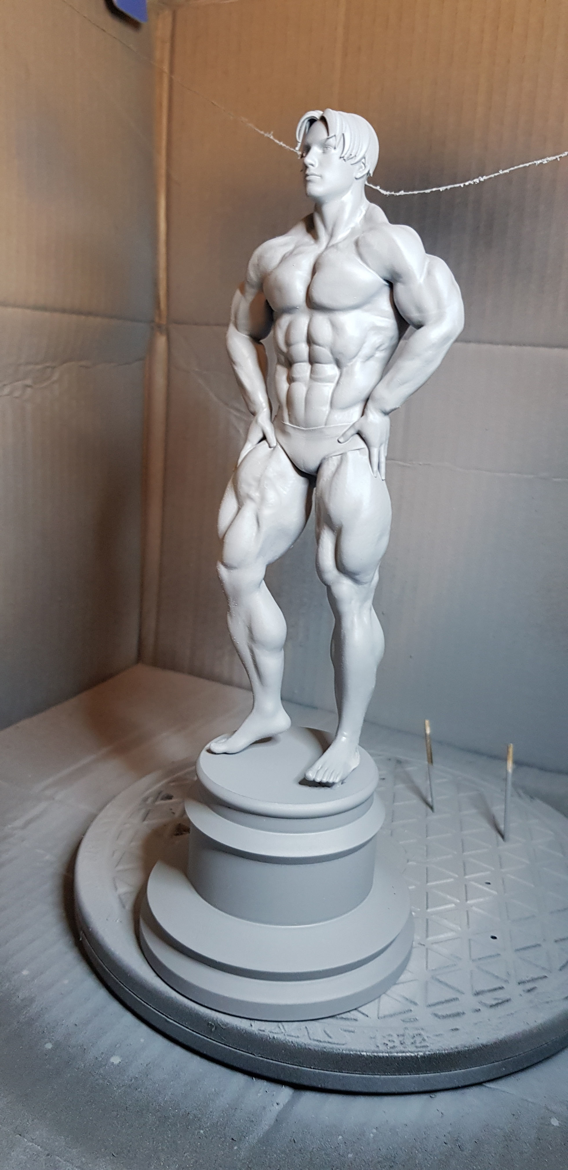 Male Bodybuilder Trophy 3D model_7