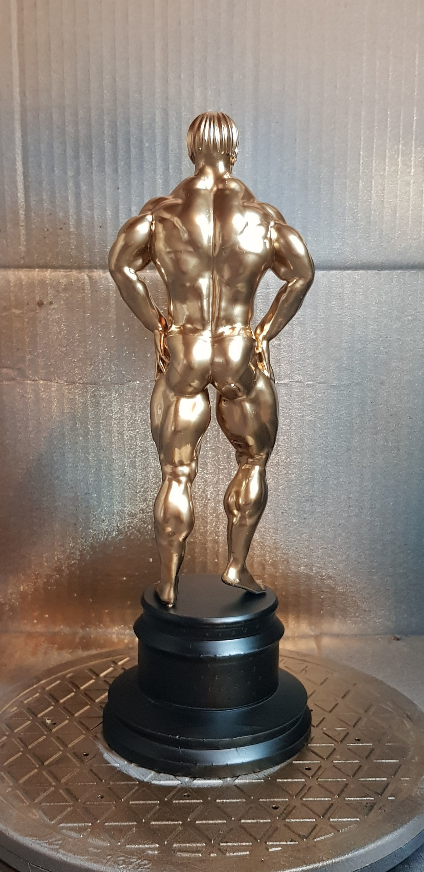 Male Bodybuilder Trophy 3D model_4