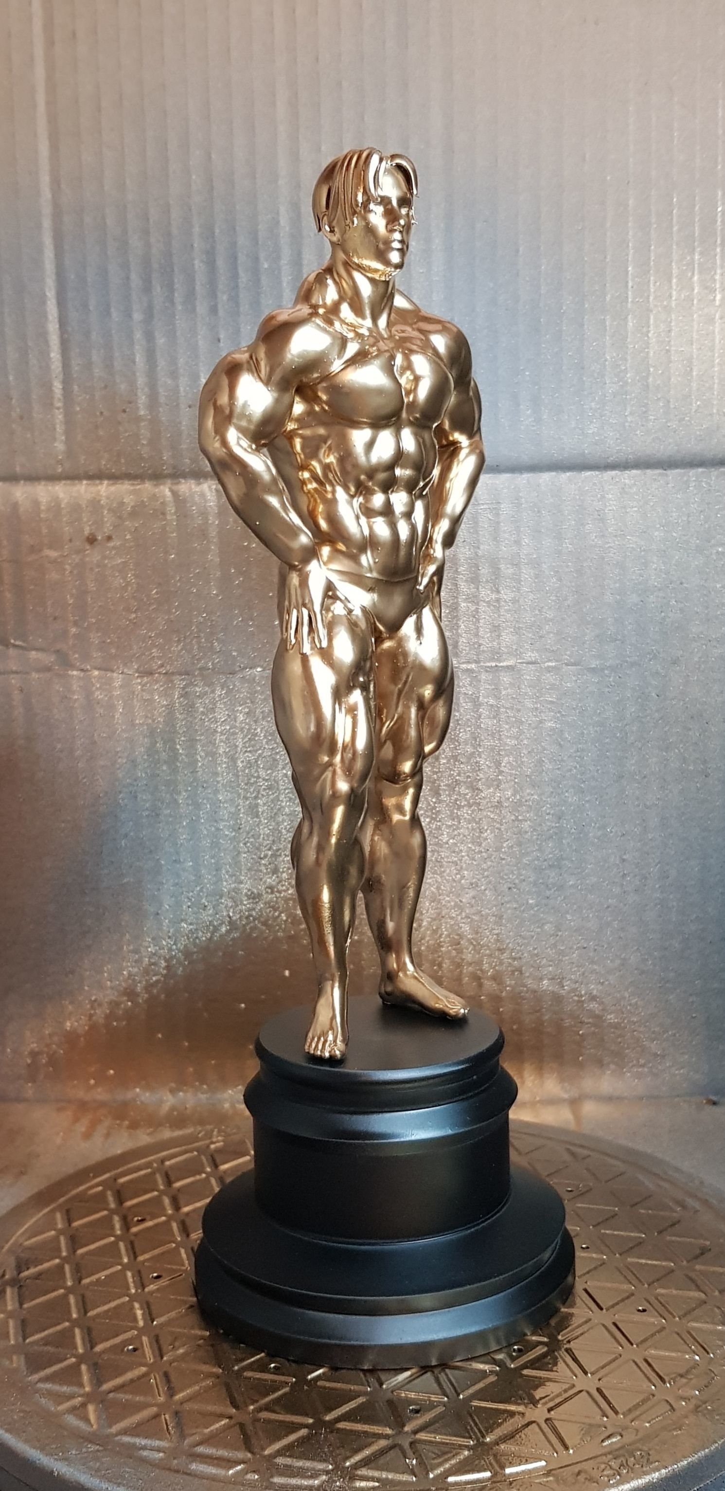Male Bodybuilder Trophy 3D model_2