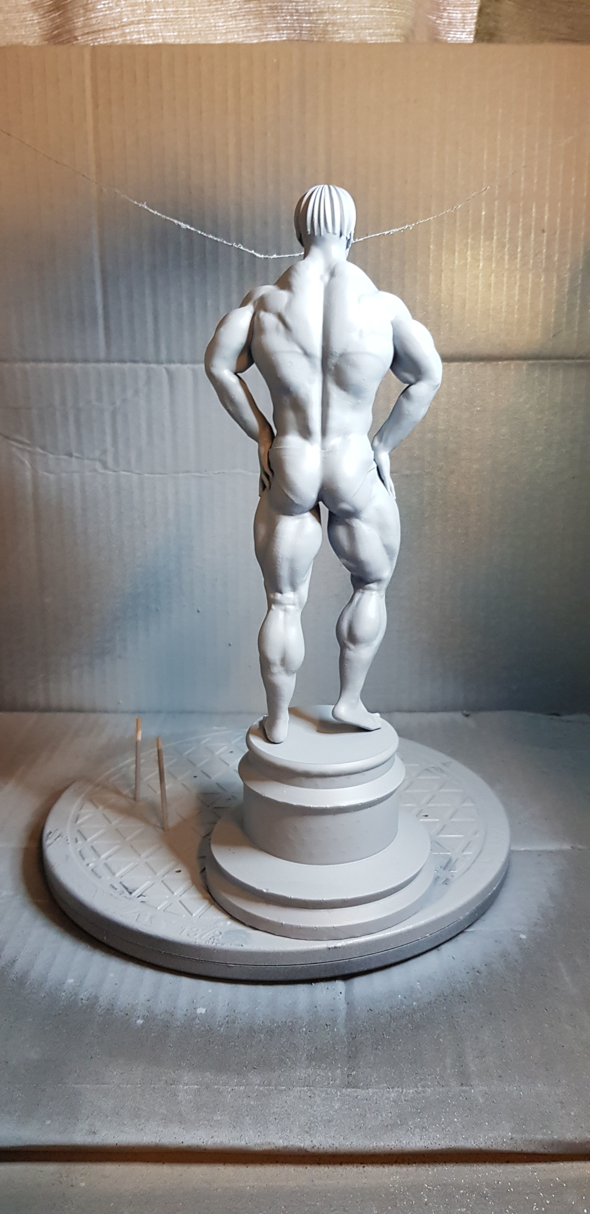 Male Bodybuilder Trophy 3D model_5