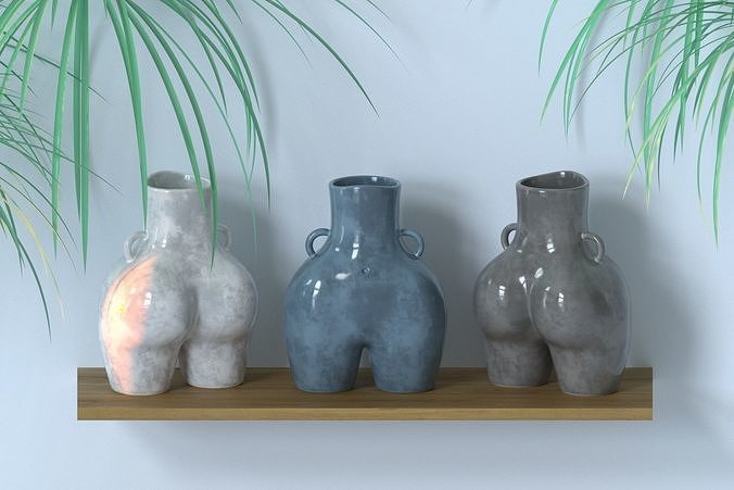 Vase woman bust 3D model