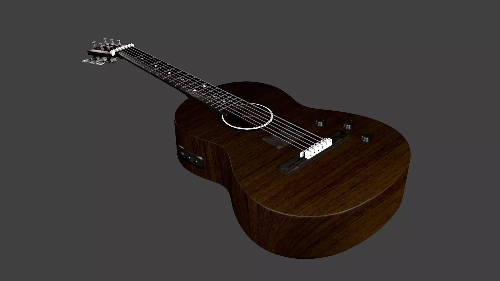 Guitar Acoustic 3D model_0