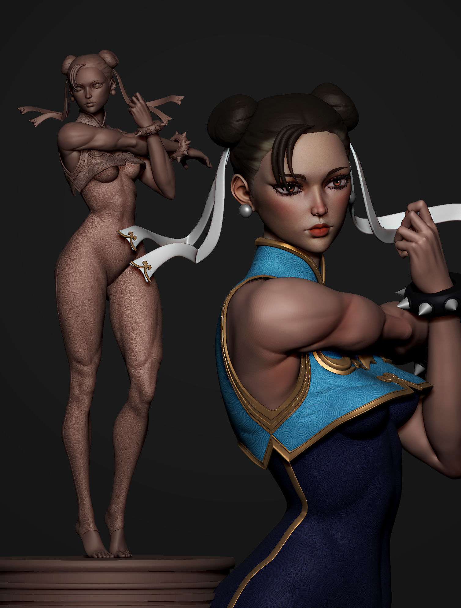 chun li 3dmodel  3D print model_1