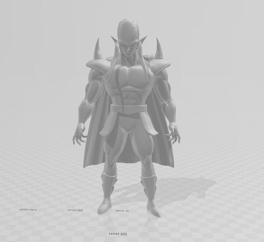 Sansho 3D Model armored man with cape 3D print model_2