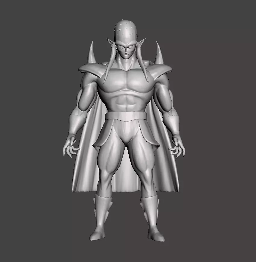 Sansho 3D Model armored man with cape 3D print model_0