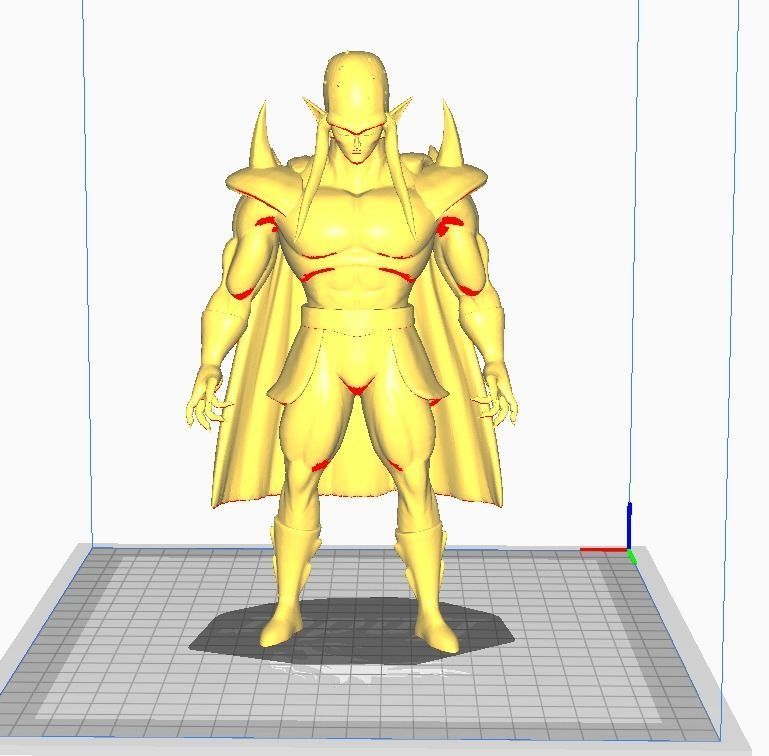 Sansho 3D Model armored man with cape 3D print model_1