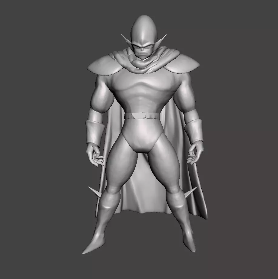 Ginger 3D Model man in cape 3D print model_0