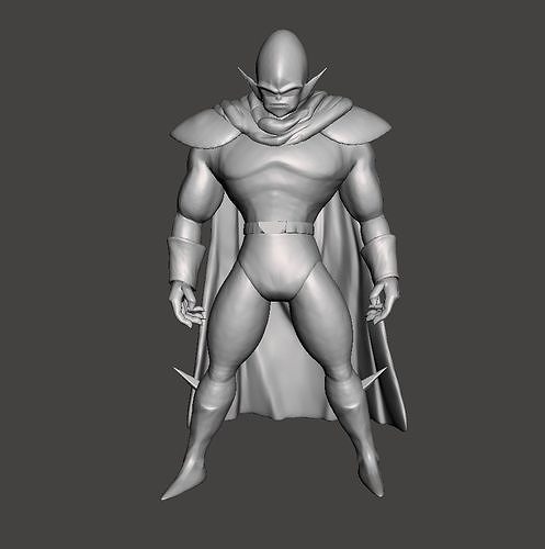 Ginger 3D Model man in cape 3D print model
