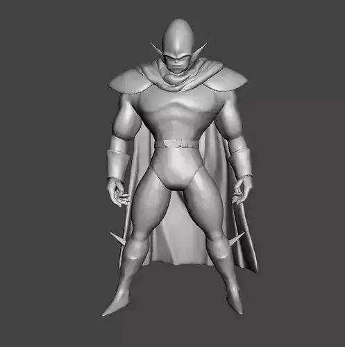 Ginger 3D Model man in cape