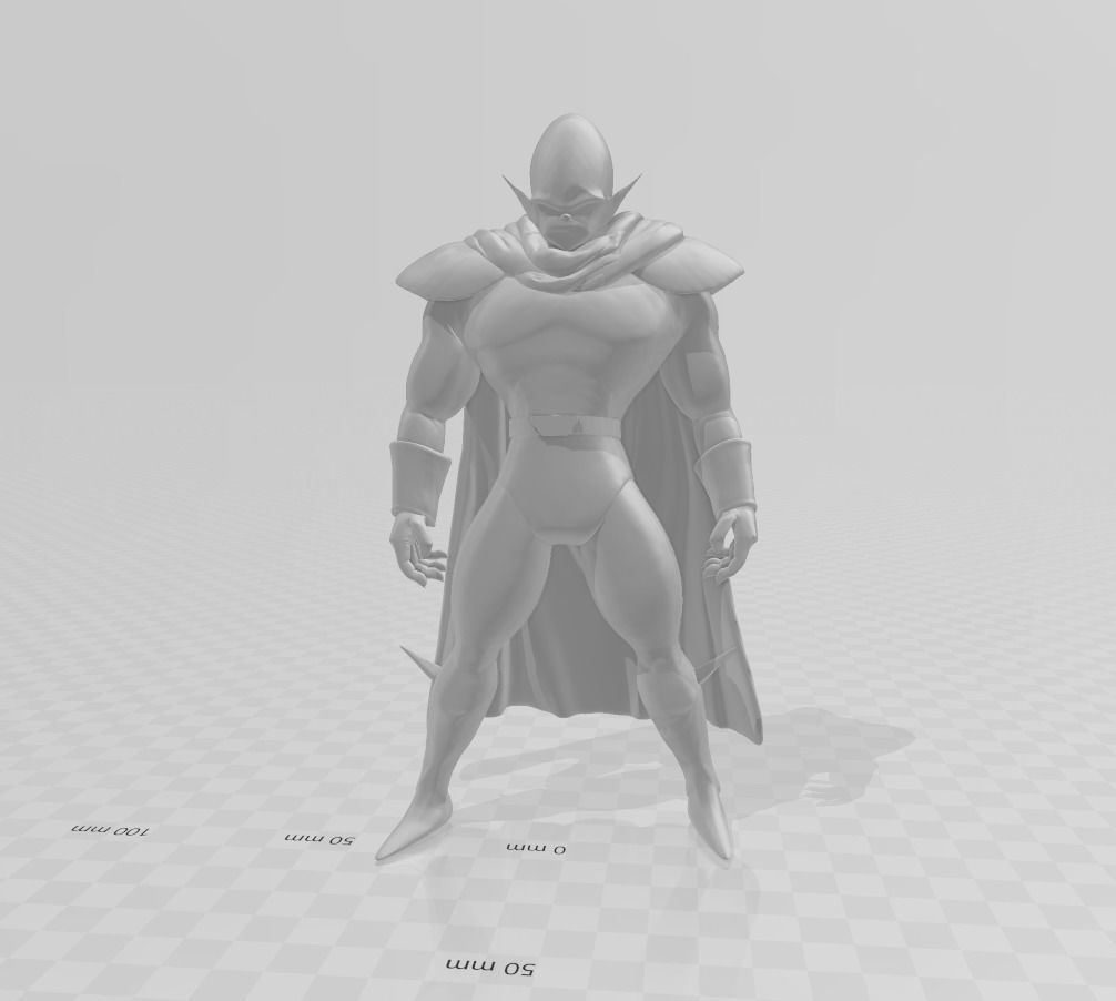 Ginger 3D Model man in cape 3D print model_2