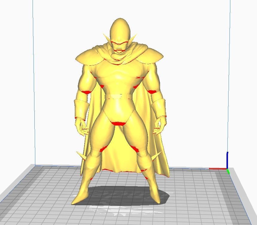 Ginger 3D Model man in cape 3D print model_1