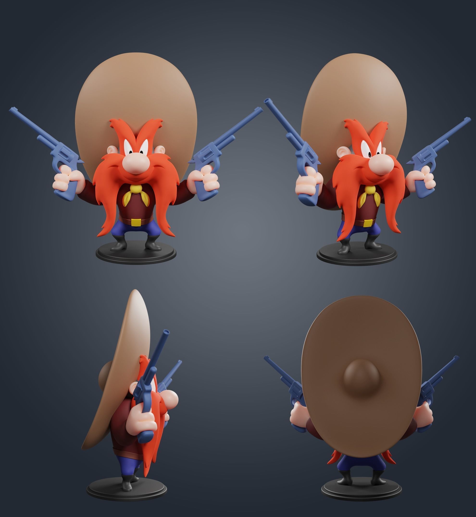 Yosemite Sam 3D print model_4