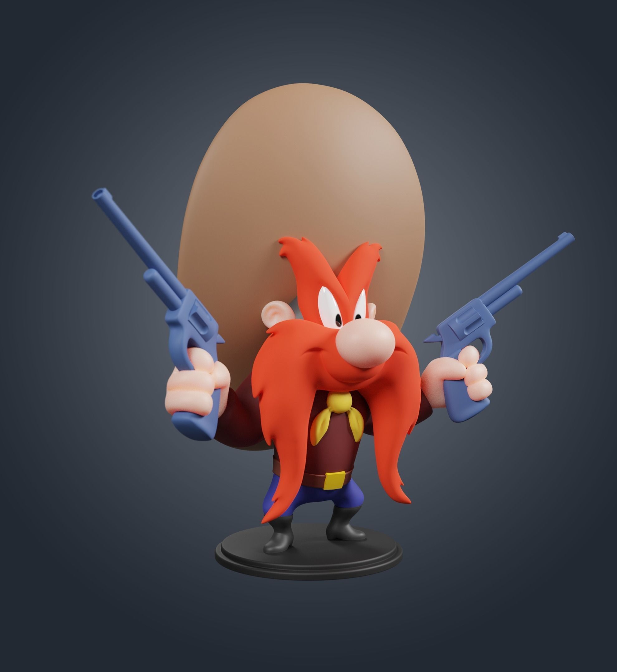 Yosemite Sam 3D print model_1