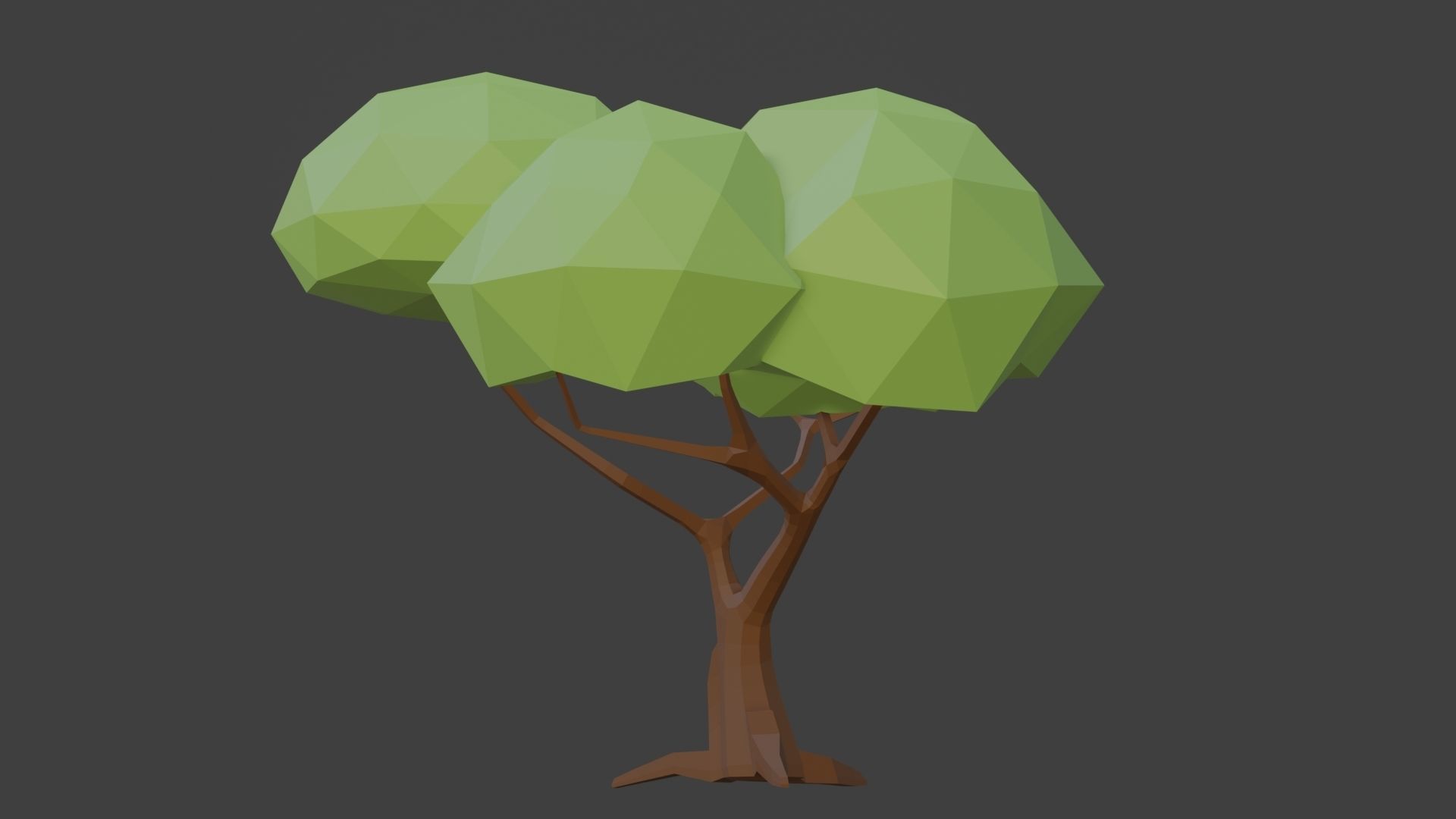 Lowpoly Tree Low-poly 3D model_4