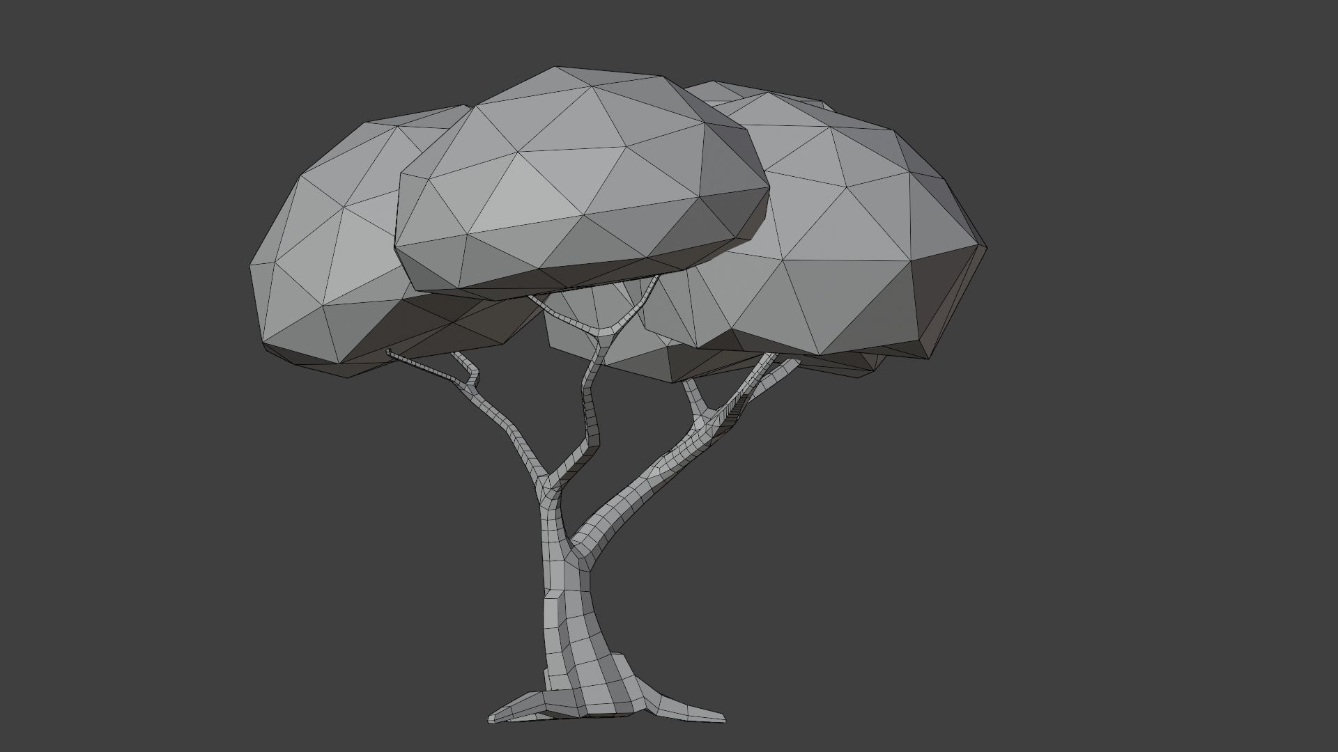 Lowpoly Tree Low-poly 3D model_3