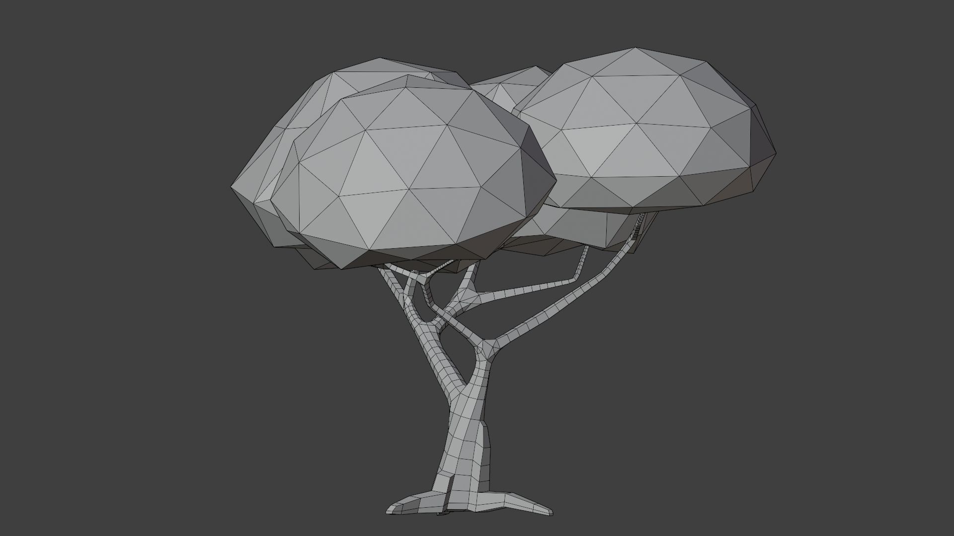 Lowpoly Tree Low-poly 3D model_1