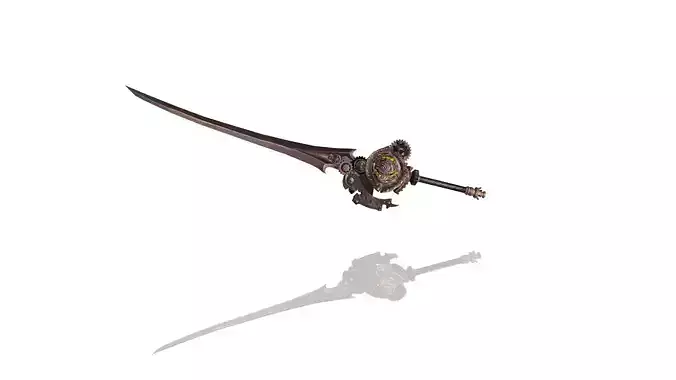 Steampunk Sword 3D model