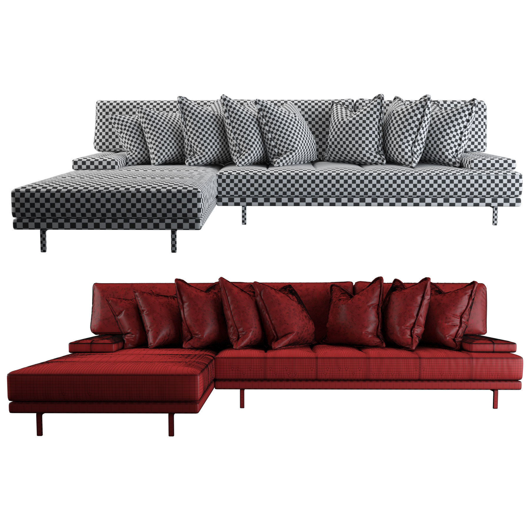 Modern Sofa 3D model_3