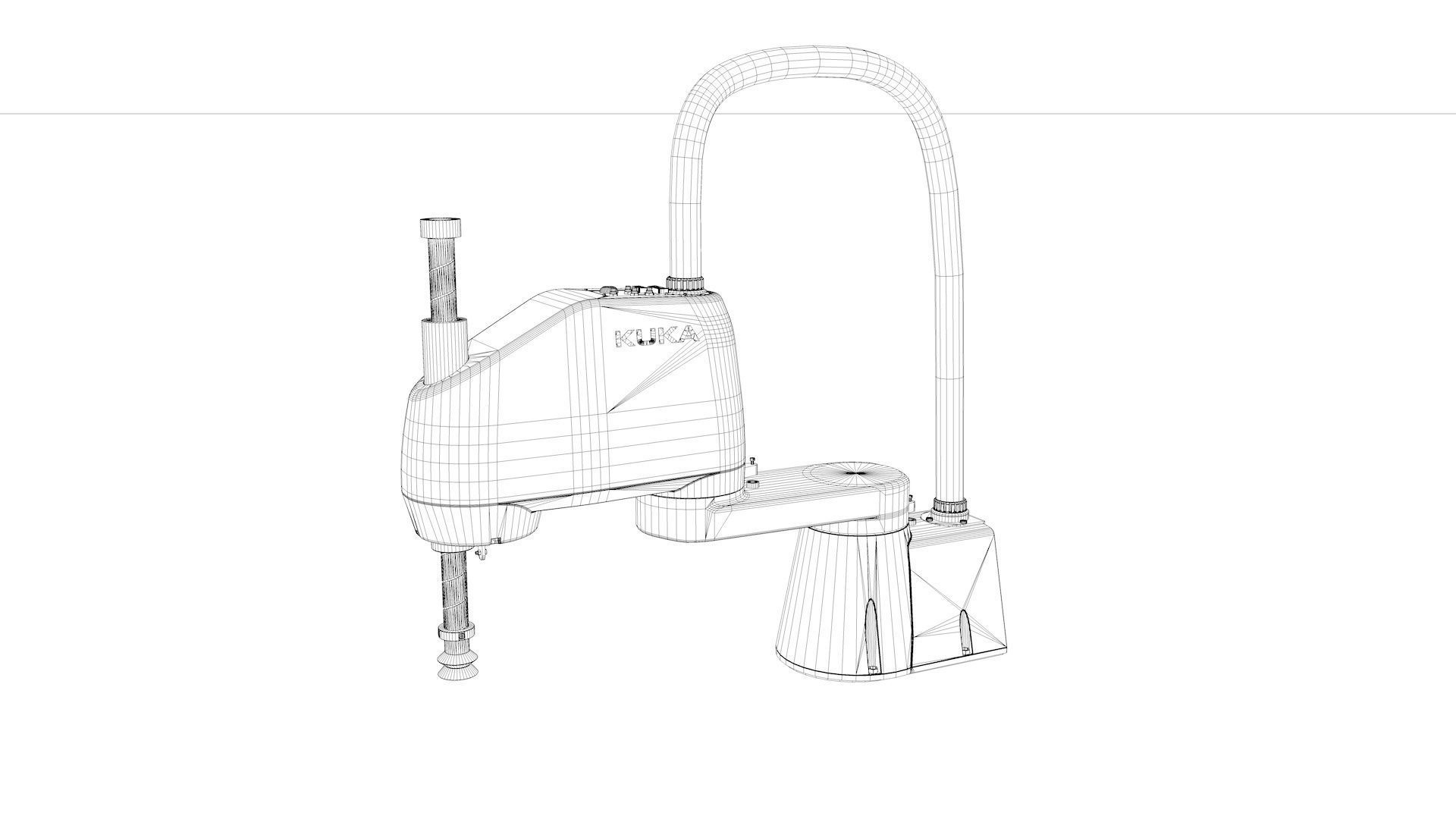 Robotic Arm Kuka Scara 3D model_36