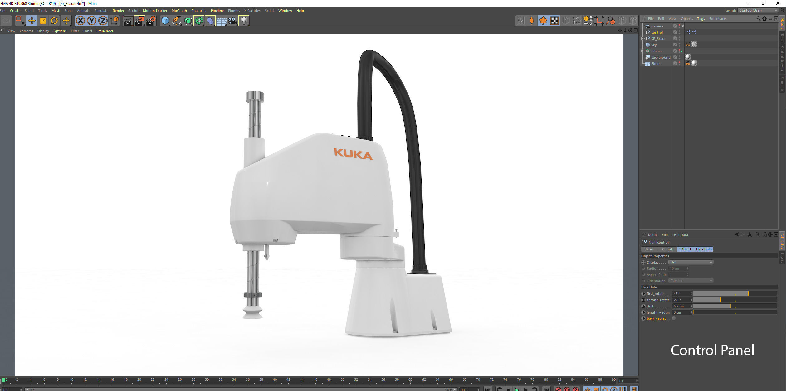 Robotic Arm Kuka Scara 3D model_33