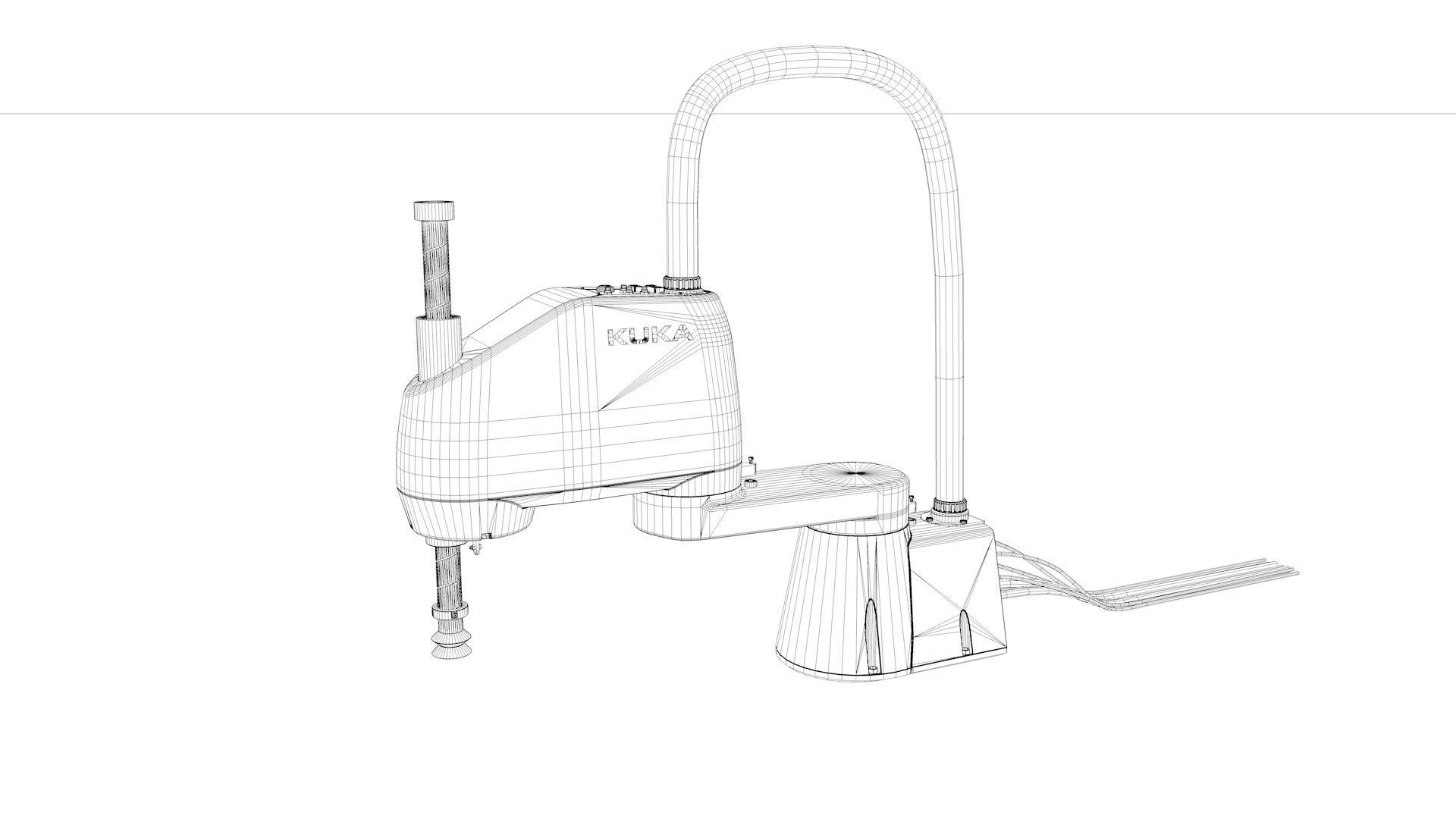 Robotic Arm Kuka Scara 3D model_34