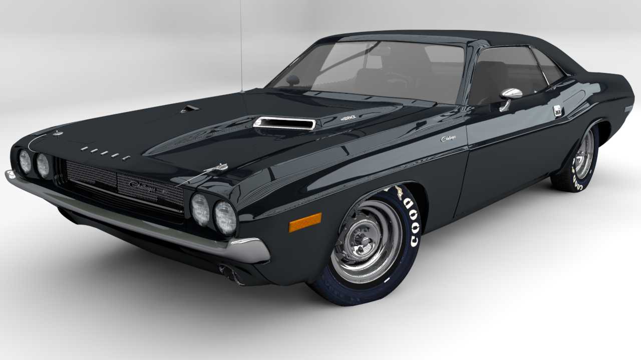 1971 Dodge Challenger r t 3D Model Game ready .c4d - CGTrader.com