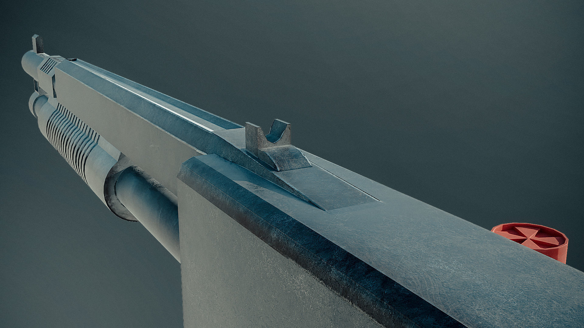 3D model Scratched iron shotgun VR / AR / low-poly | CGTrader