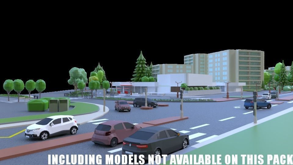 complete pack civil war low poly Low-poly 3D model_43