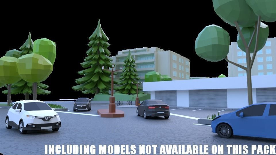 complete pack civil war low poly Low-poly 3D model_35