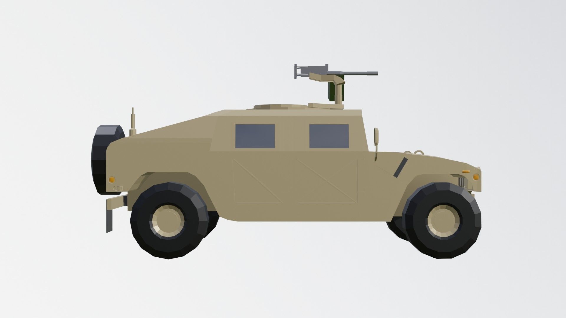 complete pack civil war low poly Low-poly 3D model_58