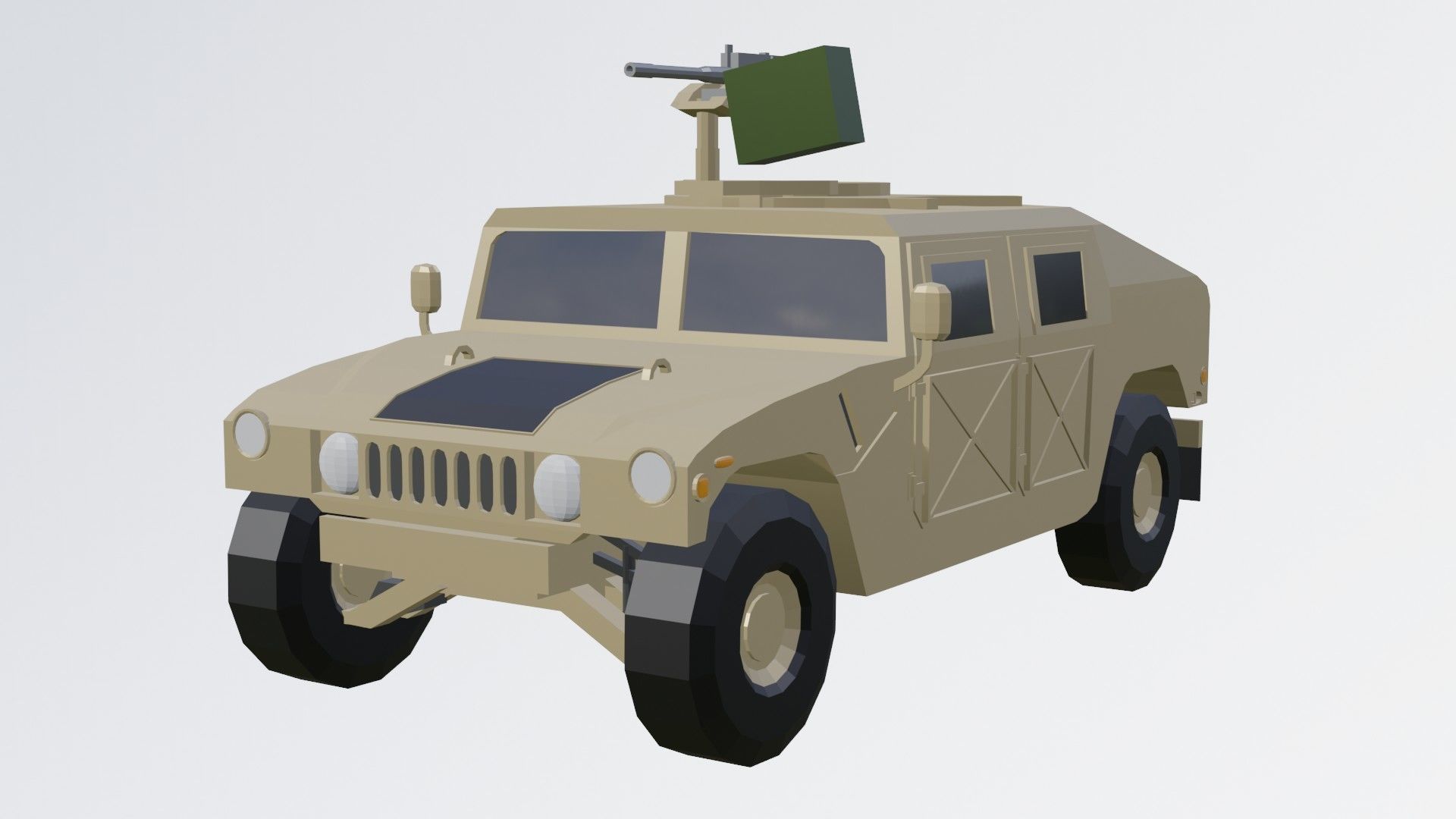 complete pack civil war low poly Low-poly 3D model_47