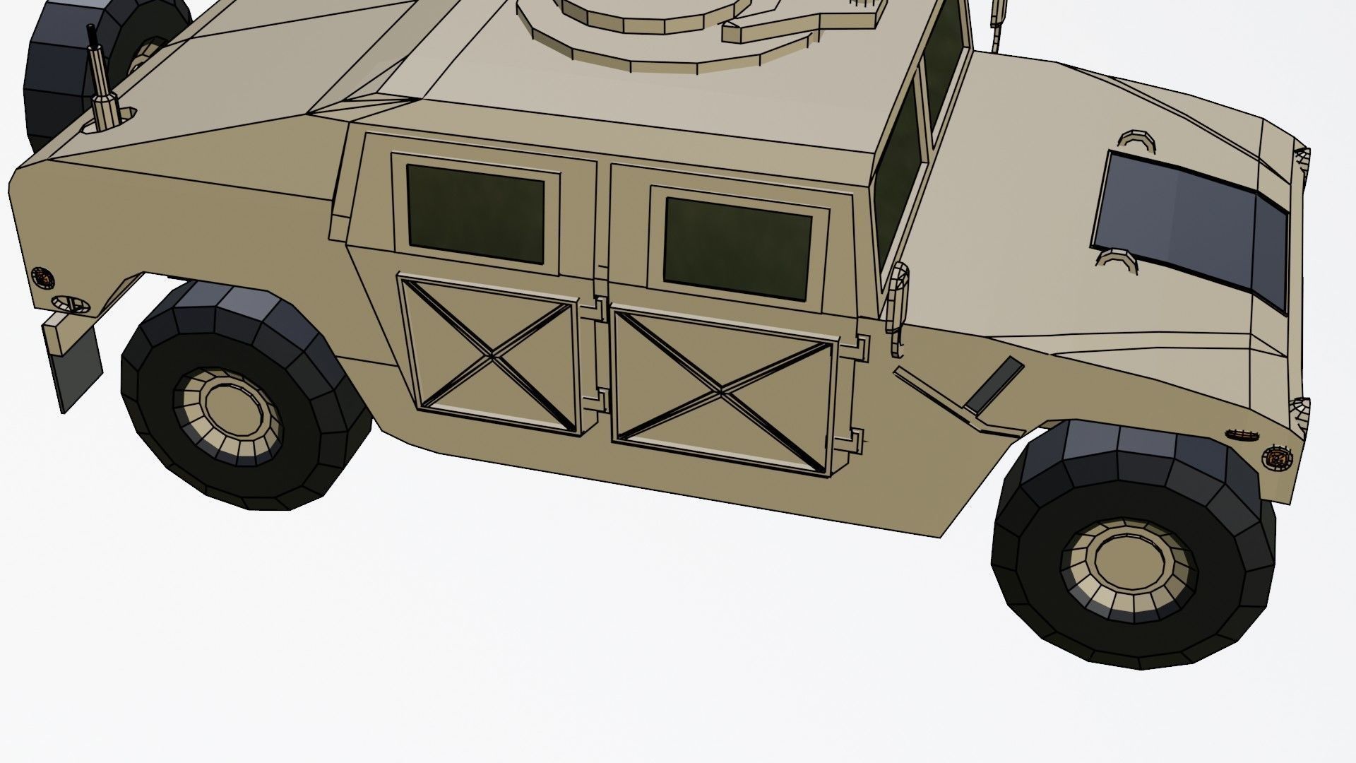 complete pack civil war low poly Low-poly 3D model_54